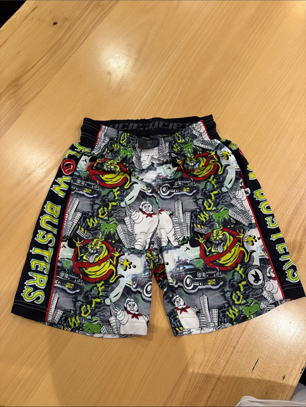 Kids Multi Ghostbusters Graphic Swim Shorts